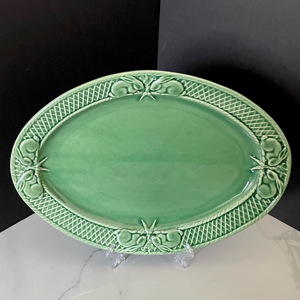 Bunny Rabbit Platter by Bordallo Pinheiro